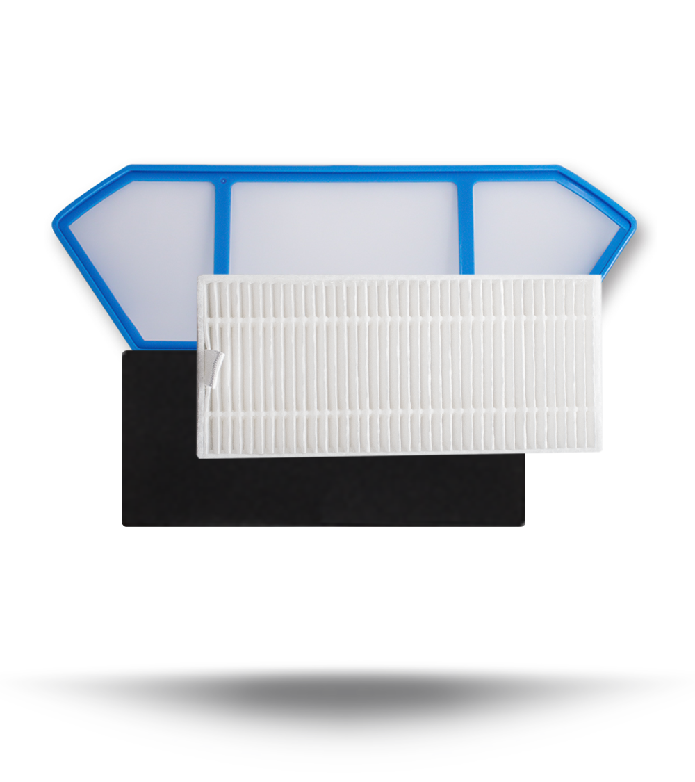 Hepa, sponge and dust filter