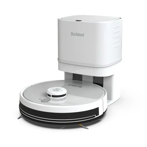 Schbot F1 with Auto-Emptying Station | White