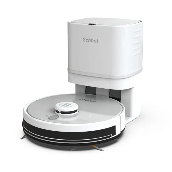 Schbot F1 with Auto-Emptying Station | White