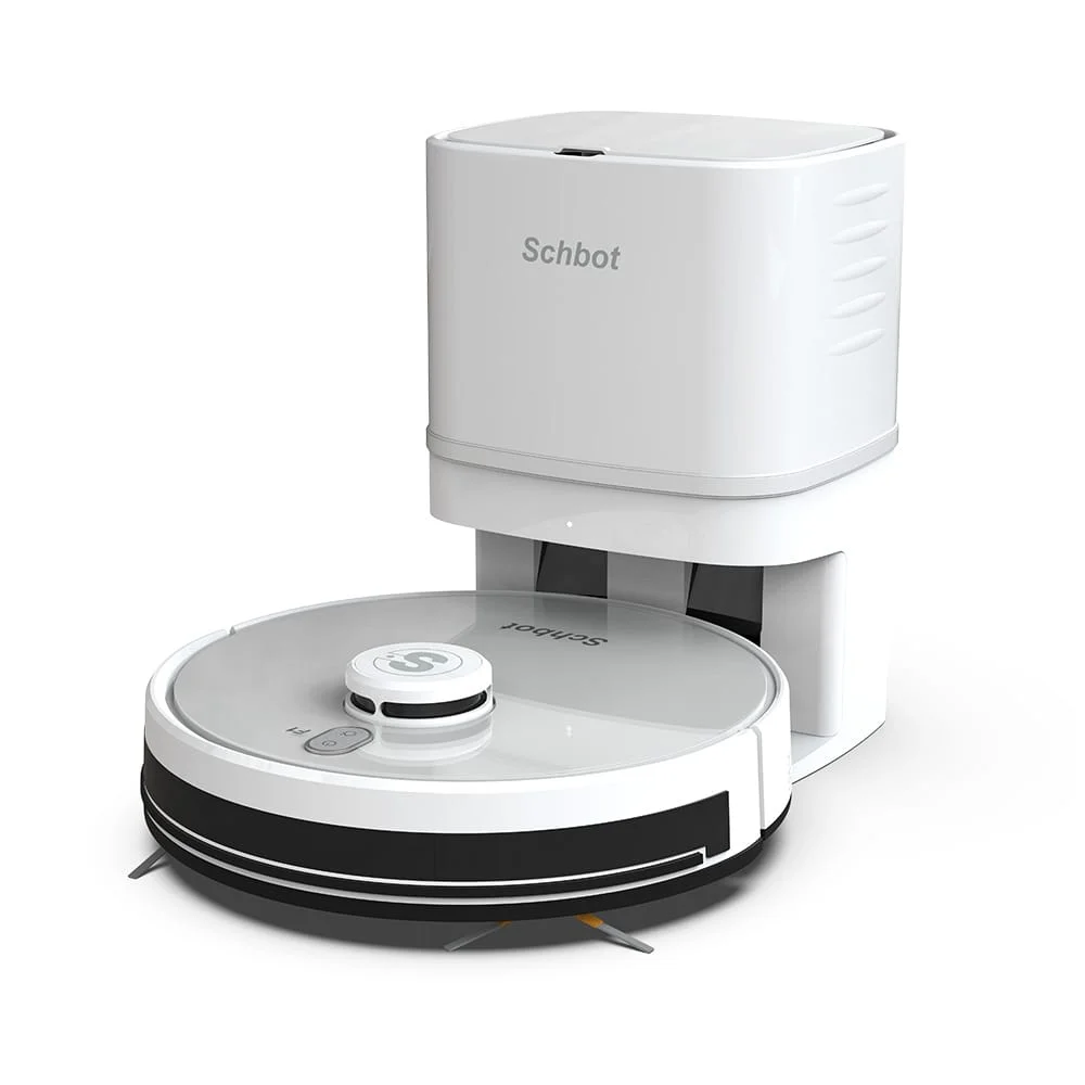 Schbot F1 with Auto-Emptying Station | White